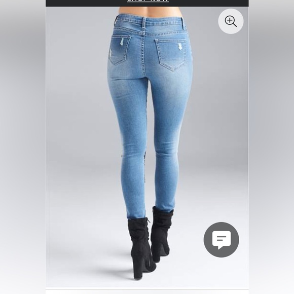 😎 embellished skinny jeans 👖 - Picture 4 of 15